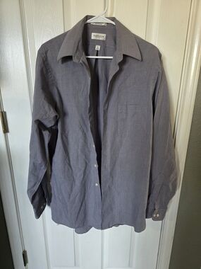 Van Heusen Men's Light Gray Long-Sleeve Shirt Jacket